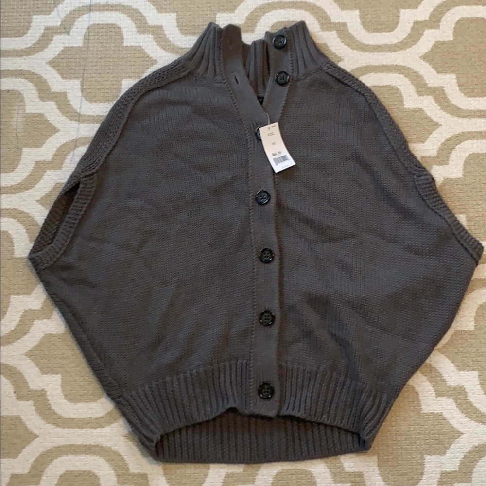 Gray button up sweater/cardigan XS Banana Republic